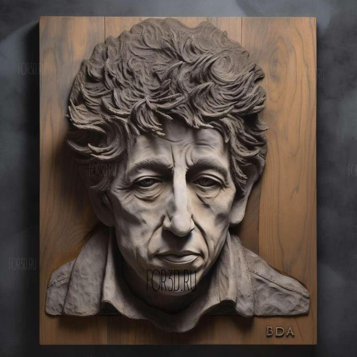 Bob Dylan 2 stl model for CNC